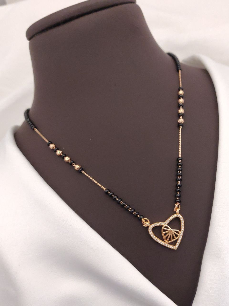 Heart Shape Designer Mangalsutra for Women