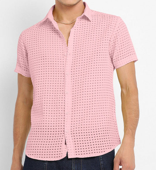 Pink Designer And Stylish Shirt For Men